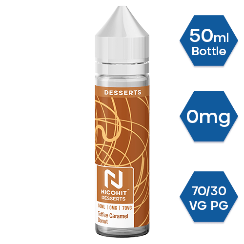 Toffee Caramel Donut 50ml - Nicohit Desserts - 0mg