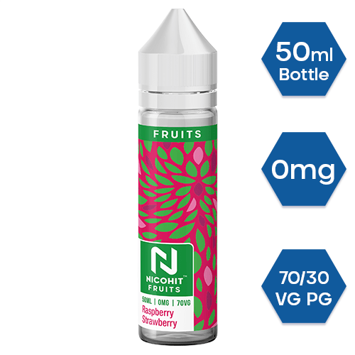 Raspberry Strawberry 50ml- Nicohit Fruits - 0mg