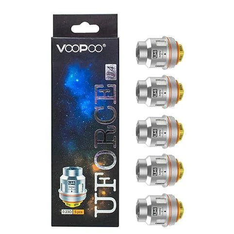 VOOPOO UFORCE U4 0.23OHM 5 PACK COILS - achieversvapes.co.uk