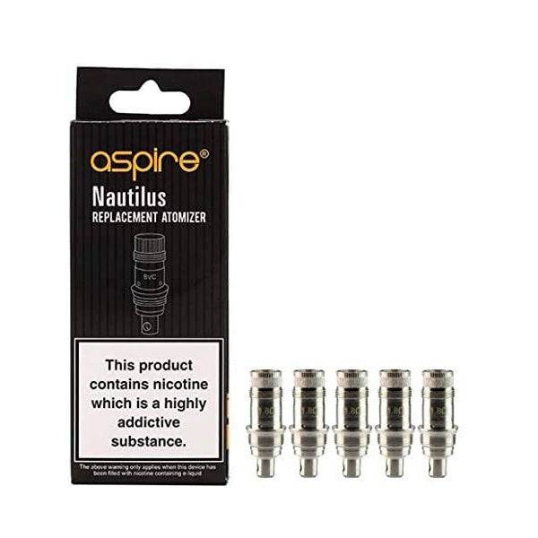 Aspire nautilus coils 0.7/1.6/1.8Ω (Pack of 5) - achieversvapes.co.uk