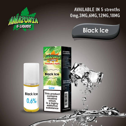 Amazonia 50/50 E-Liquid 10ml - Black Ice Flavour - achieversvapes.co.uk