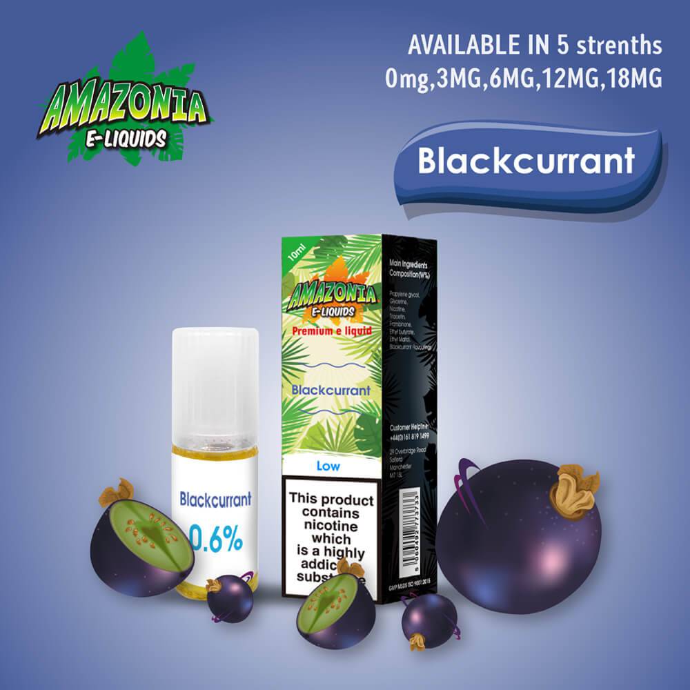 Amazonia 50/50 E-Liquid 10ml - Blackcurrant Flavour - achieversvapes.co.uk