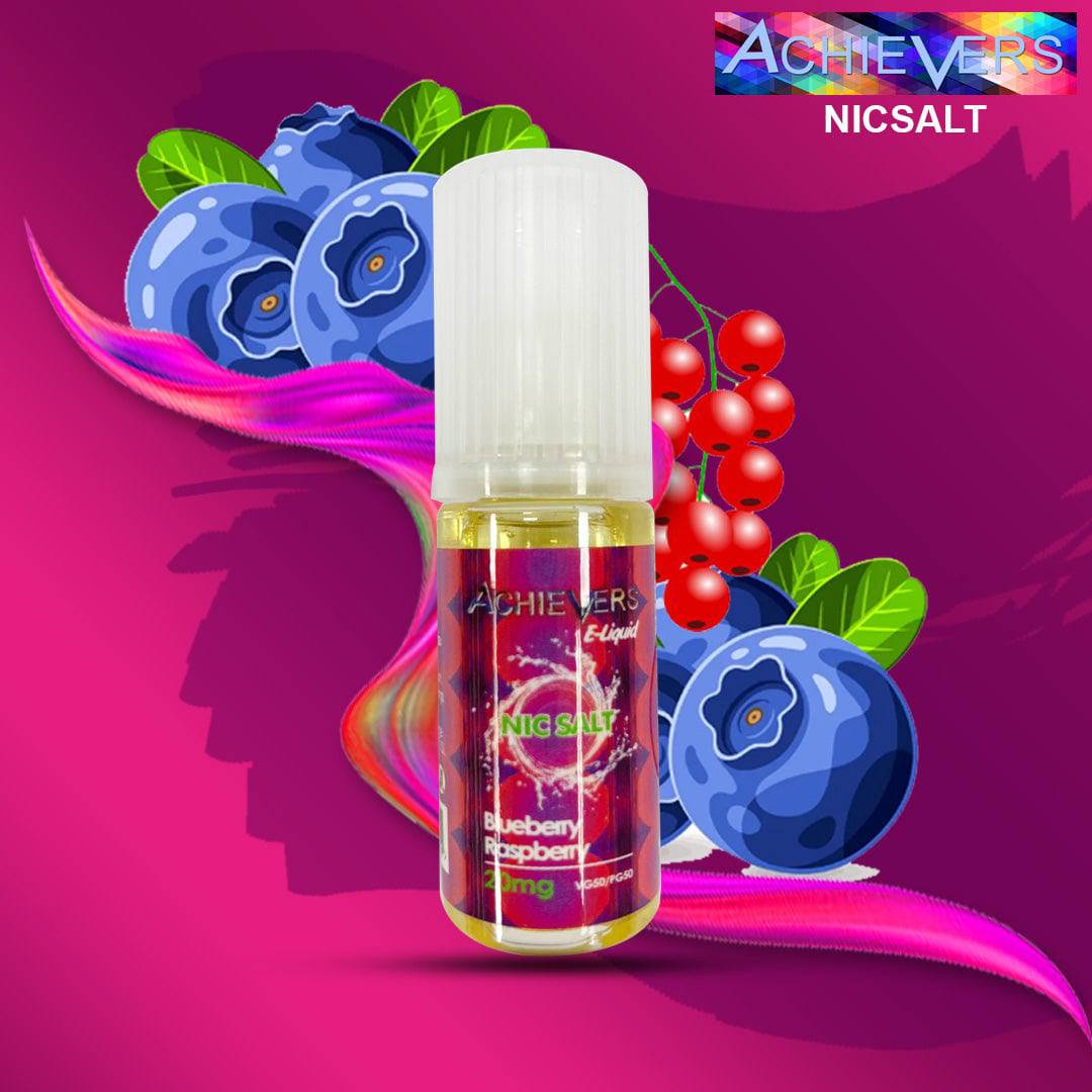 Blueberry Raspberry Nicsalt 10ml Eliquid by Achievers - achieversvapes.co.uk