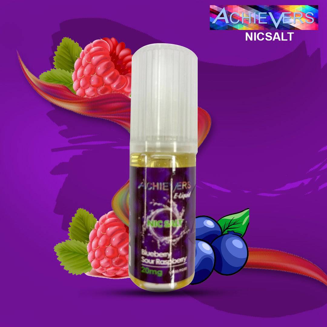 Blueberry Sour Raspberry Nicsalt Eliquid by Achievers - achieversvapes.co.uk