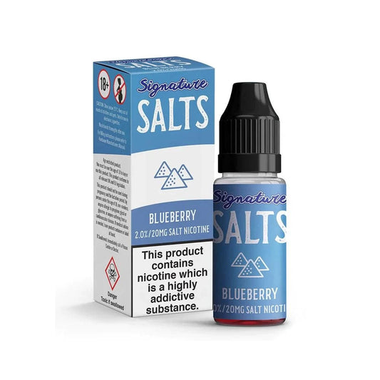 Signature Salts 10ml Nicsalt - Blueberry Flavour - achieversvapes.co.uk