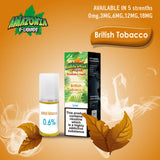 Amazonia 50/50 E-Liquid 10ml -British Tobacco Flavour