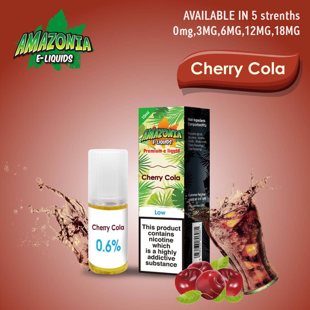 Amazonia 50/50 E-Liquid 10ml - Cherry Cola Flavour - achieversvapes.co.uk