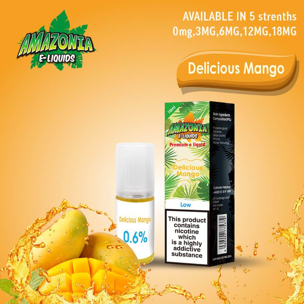 Amazonia 50/50 E-Liquid 10ml - Delicious Mango Flavour - achieversvapes.co.uk