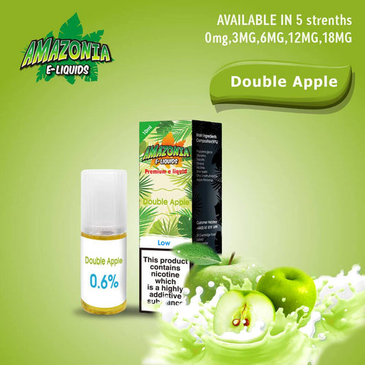 Amazonia 50/50 E-Liquid 10ml - Double Apple Flavour - achieversvapes.co.uk