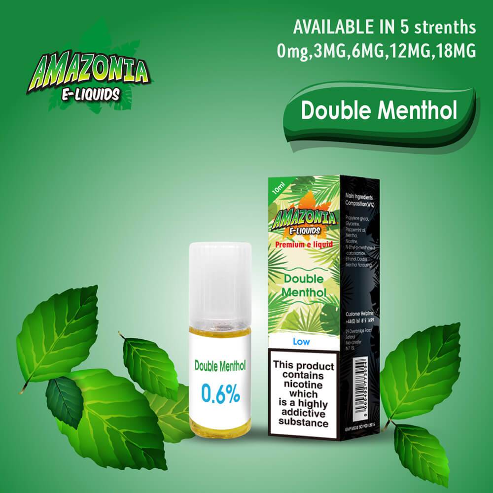 Amazonia 50/50 E-Liquid 10ml - Double Menthol Flavour - achieversvapes.co.uk