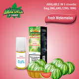 Amazonia 50/50 E-Liquid 10ml - Fresh Watermelon Flavour
