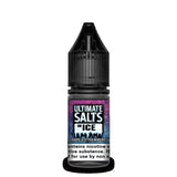 Ultimate Salts On Ice 10ml Nicsalt Eliquid - Grape And Strawberry Flavour (Pack Of 10)