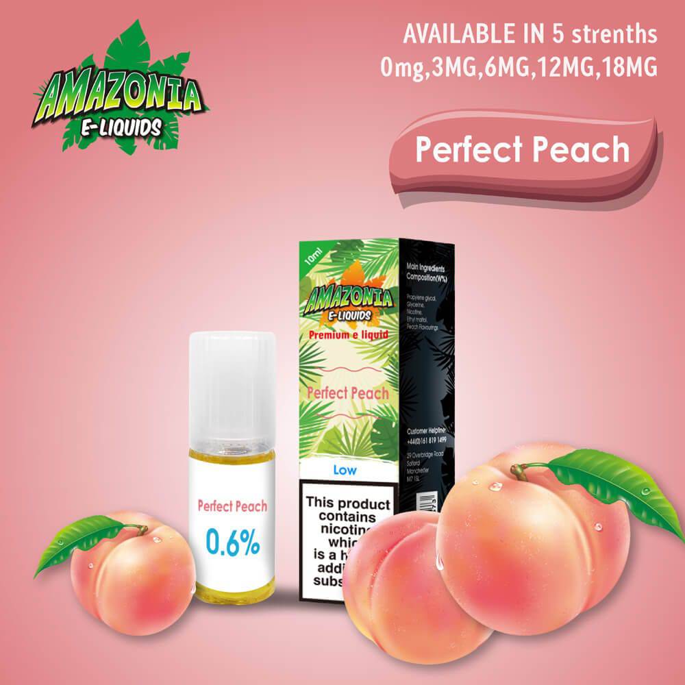 Amazonia 50/50 E-Liquid 10ml - Perfect Peach Flavour - achieversvapes.co.uk