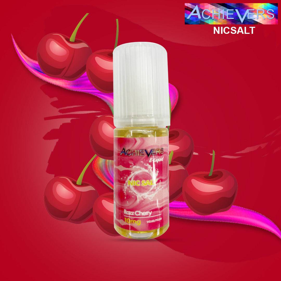 Razz Cherry Nicsalt Eliquid by Achievers - achieversvapes.co.uk