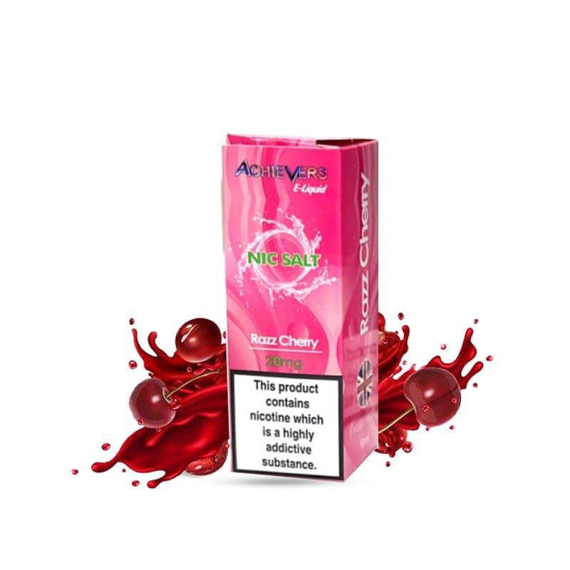 Razz Cherry Nicsalt Eliquid by Achievers - achieversvapes.co.uk