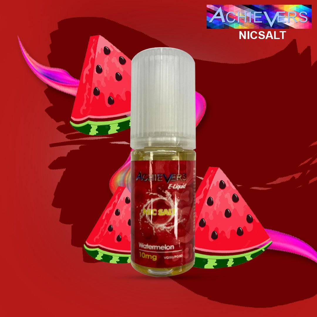 Watermelon Nicsalt 10ml Eliquid by Achievers - achieversvapes.co.uk